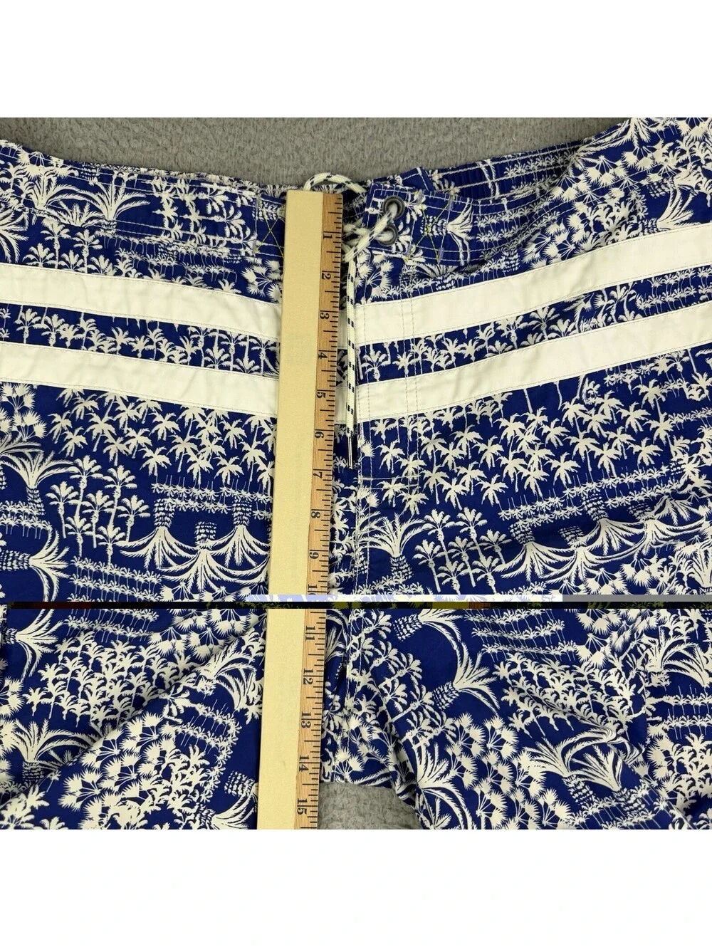 Tommy Bahama Relax Palm Trees Tropical Blue Swim Trunks Men's XL Lined